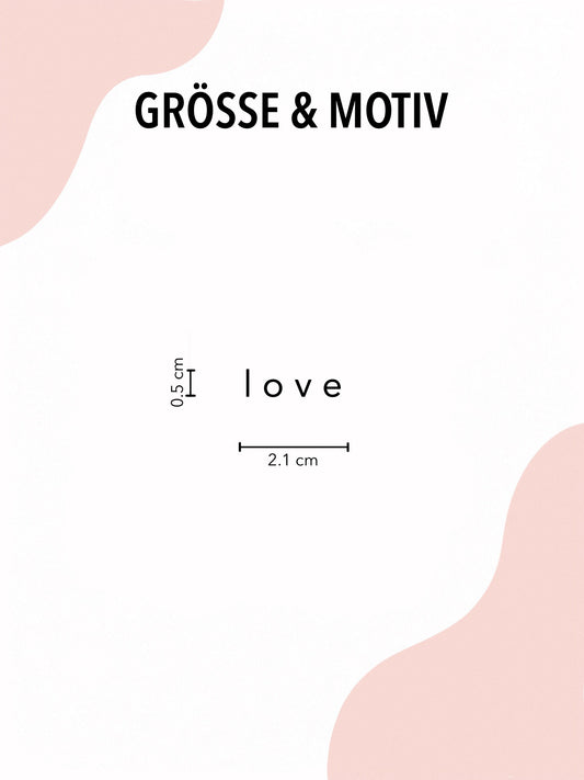 Schriftzug ' love '