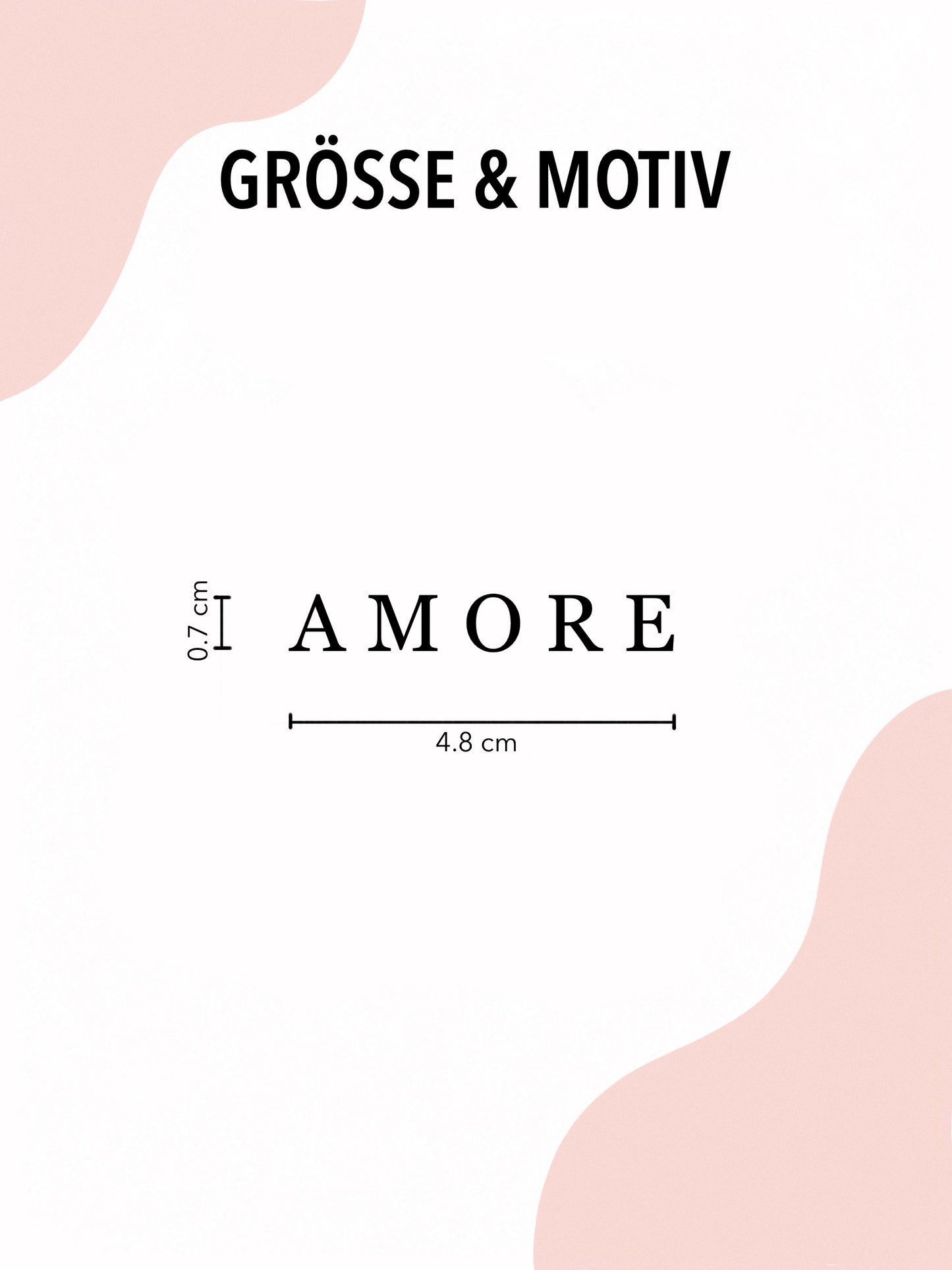 Schriftzug ' AMORE '