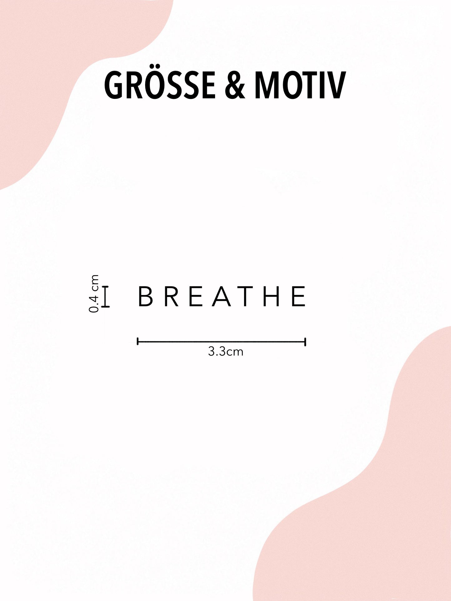 Schriftzug ' BREATHE '