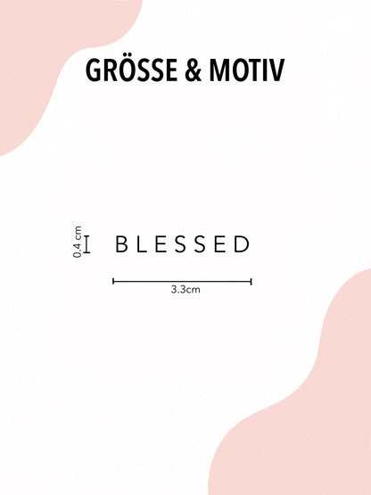 Schriftzug ' BLESSED '